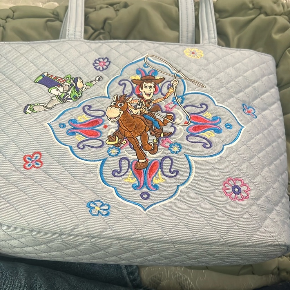 Vera Bradley Toy Story Embroidered Tote Bag